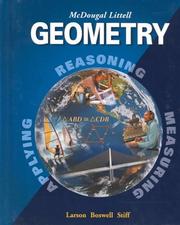 Cover of: Geometry by Ron Larson, Laurie Boswell, Lee Stiff