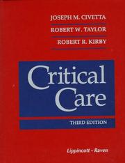 Cover of: Critical Care, 3rd Edition