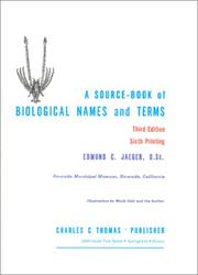 A source-book of biological names and terms by Edmund C. Jaeger
