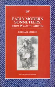 Early modern sonneteers : from Wyatt to Milton
