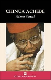 Cover of: Chinua Achebe (Writers and Their Work)