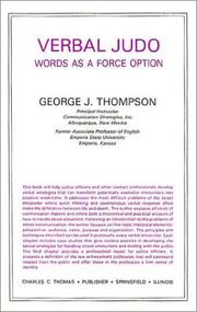 Cover of: Verbal judo by George J. Thompson