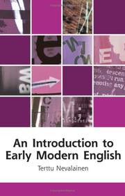 An introduction to early modern English