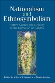 Cover of: Nationalism and Ethnosymbolism: History, Culture and Ethnicity in the Formation of Nations
