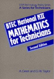 Cover of: Btec National N11 Mathematics for Technicians