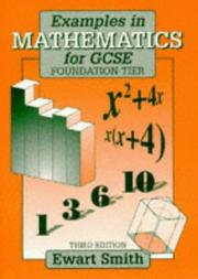 Examples in mathematics for GCSE. Foundation tier