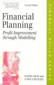Financial planning : profit improvement through modelling