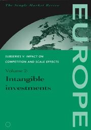 Cover of: Intangible Investments (Impact on Competition and Scale Effects , Vol 5-2)