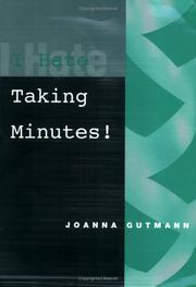 Cover of: I Hate Taking Minutes (The Self-Study Workbooks Series)