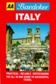 Cover of: Baedeker Guide: Italy (AA Baedeker's Guides)