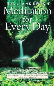 Cover of: Meditation for Every Day by Bill Anderton