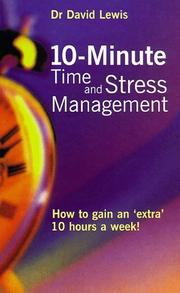 Cover of: 10 Minute Time and Stress Management