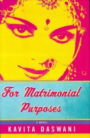 Cover of: For matrimonial purposes