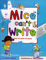 Cover of: Mice Can't Write (Animals Can't...)