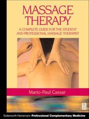 Cover of: Handbook of Massage Therapy: A Complete Guide for the Student and Professional Massage Therapist