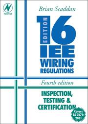 IEE wriring regulations : inspection, testing and certification