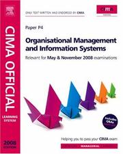 CIMA managerial level. Paper P4, Organisational management and information systems