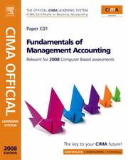 CIMA Certificate in Business Accounting. Paper C01, Fundamentals of management accounting