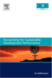 Cover of: Accounting for sustainable development performance