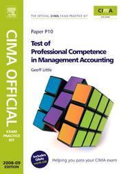 CIMA. Paper P10, Test of professional competence in management accounting