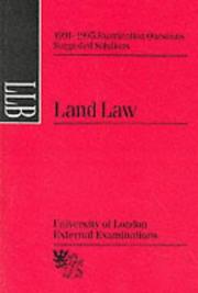 Land law : 1991-1995 examination questions, suggested solutions