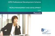 CIPD professional development scheme. People management and development : passcards