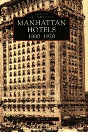 Cover of: Manhattan Hotels 1880-1920  (NY)