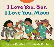 Cover of: I love you sun, I love you moon