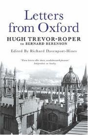 Letters from Oxford : Hugh Trevor-Roper to Bernard Berenson