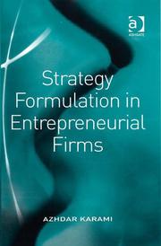 Strategy formulation in entrepreneurial firms