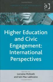 Cover of: Higher Education and Civic Engagement: International Perspectives (Corporate Social Responsibility Series)