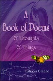 Cover of: Book of Poems & Thoughts & Things