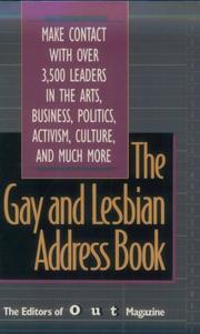 Cover of: The gay & lesbian address book