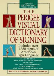 Cover of: The Perigee visual dictionary of signing