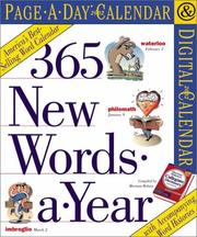 Cover of: 365 New Words-a-Year Page-A-Day Calendar 2002