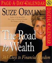 Cover of: Suze Orman The Road to Wealth Page-A-Day Calendar 2002