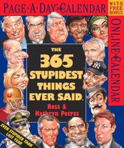 Cover of: 365 Stupidest Things Ever Said Page-A-Day Calendar 2003