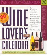 Cover of: Wine Lover's Page-A-Day Calendar 2002