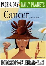Cover of: Cancer Page-A-Day Daily Planets Horoscope  Calendar 2004 (Page-A-Day(r) Daily Planets Horoscope Calendars)