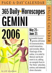 Cover of: 365 Daily Horoscopes Gemini 2006
