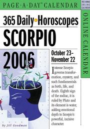 Cover of: 365 Daily Horoscopes Scorpio 2006