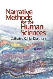 Cover of: Narrative Methods for the Human Sciences by Catherine Kohler Riessman