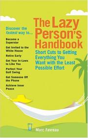 Cover of: The Lazy Person's Handbook
