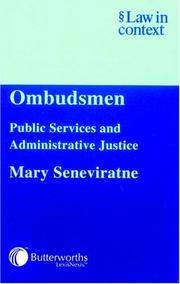 Ombudsmen : public services and administrative justice