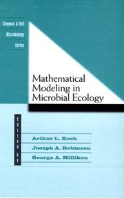 Cover of: Mathematical modeling in microbial ecology