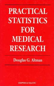 Practical statistics for medical research by Douglas G. Altman