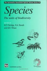 Species : the units of biodiversity