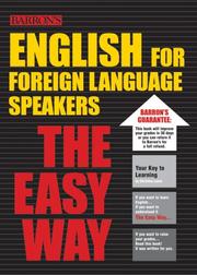 English for foreign language speakers : the easy way