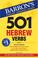 Cover of: 501 Hebrew Verbs