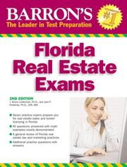 Cover of: Barron's Florida Real Estate Exams
